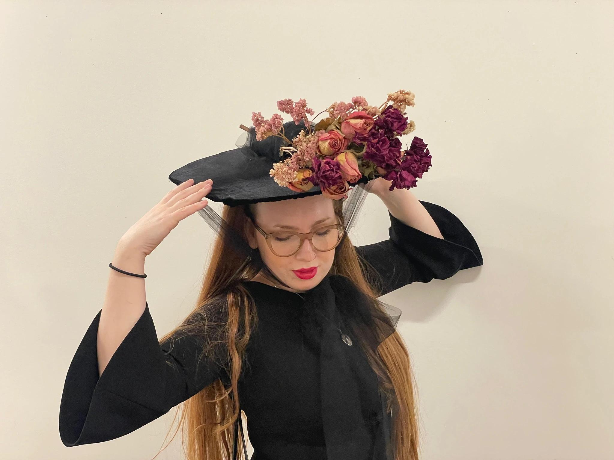 Artwork by Sel Tasteme titled Sel and Hat Bouquet 2.