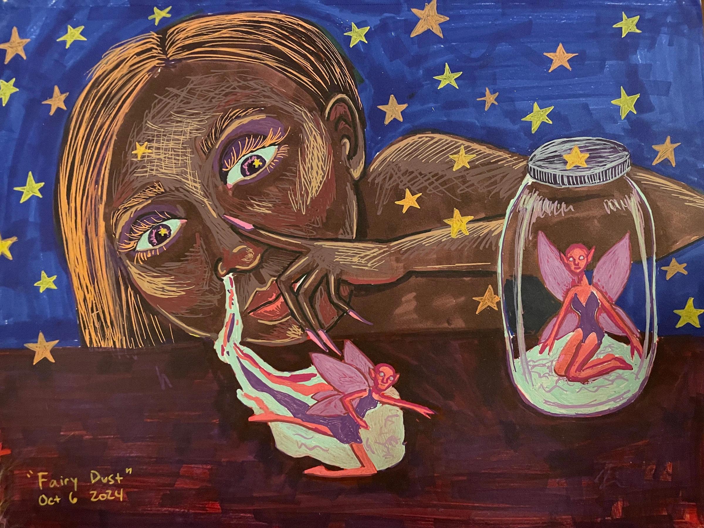 Artwork by Sel Tasteme titled Fairy Dust.