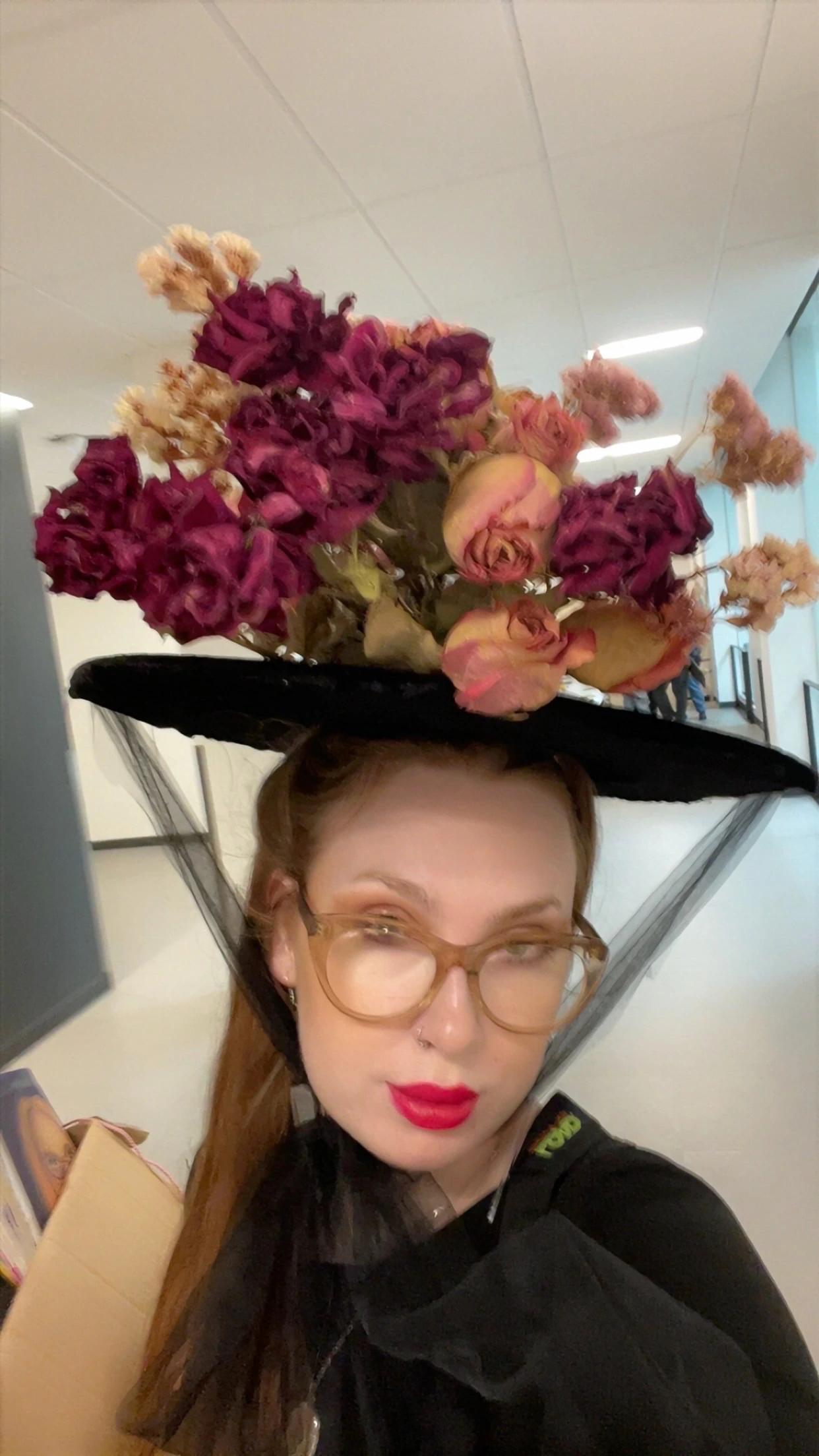 Artwork by Sel Tasteme titled Sel and Hat Bouquet 1.
