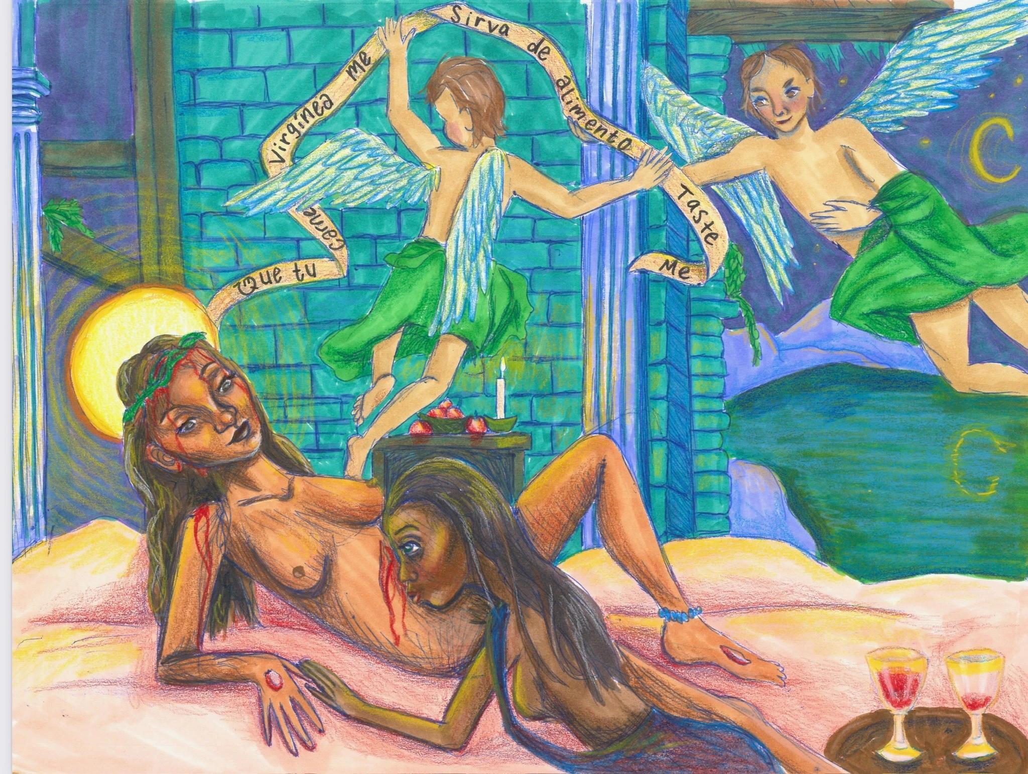Artwork by Sel Tasteme titled Tu Carne Virginia.