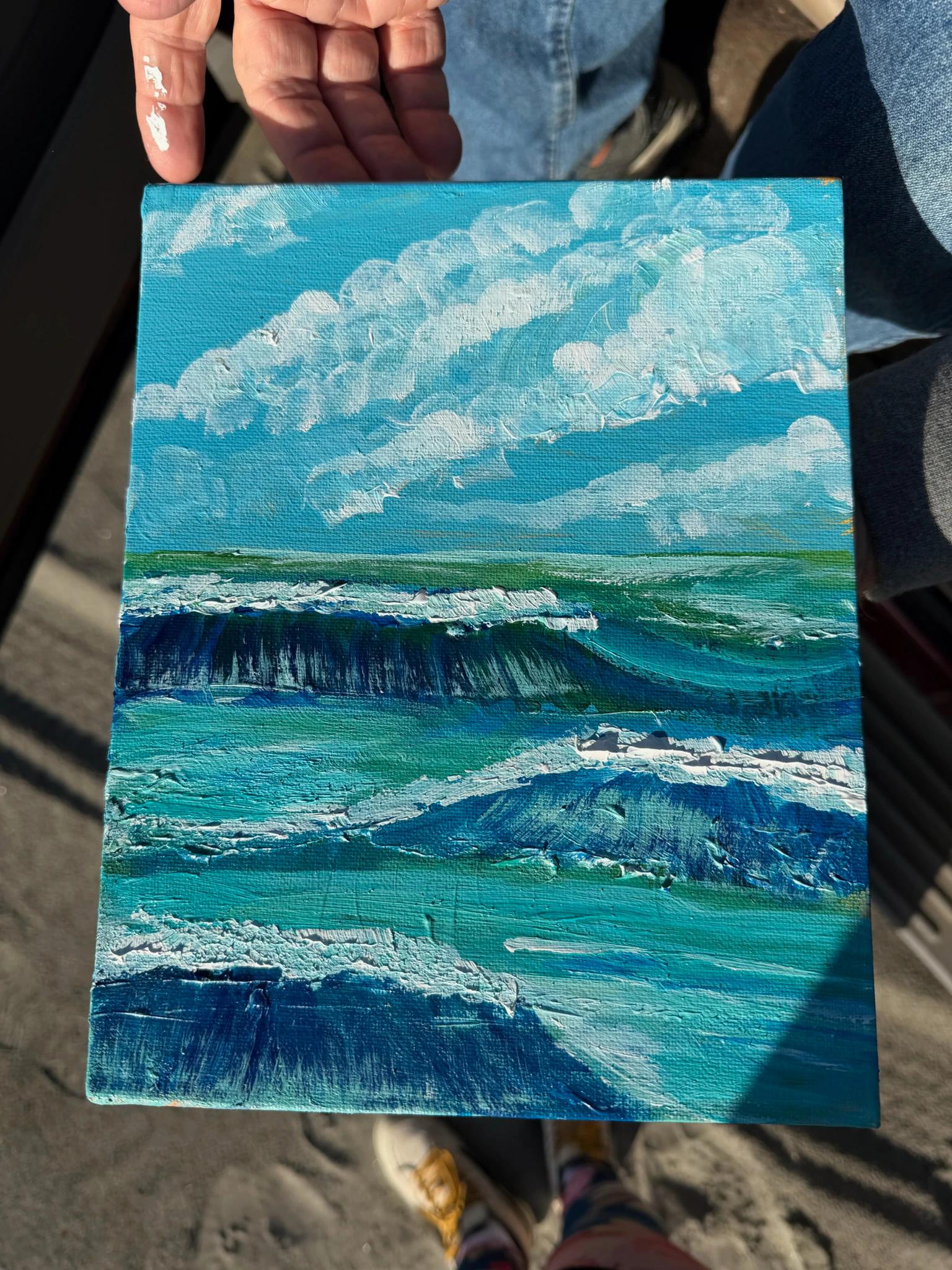 Artwork by Sel Tasteme titled Ocean Days.