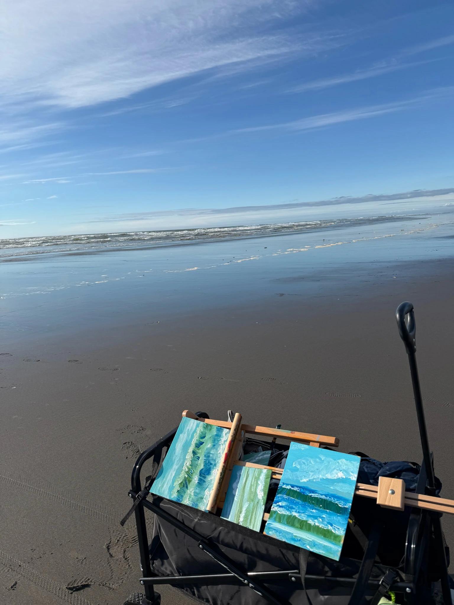 Artwork by Sel Tasteme titled Beach Painting Haul.